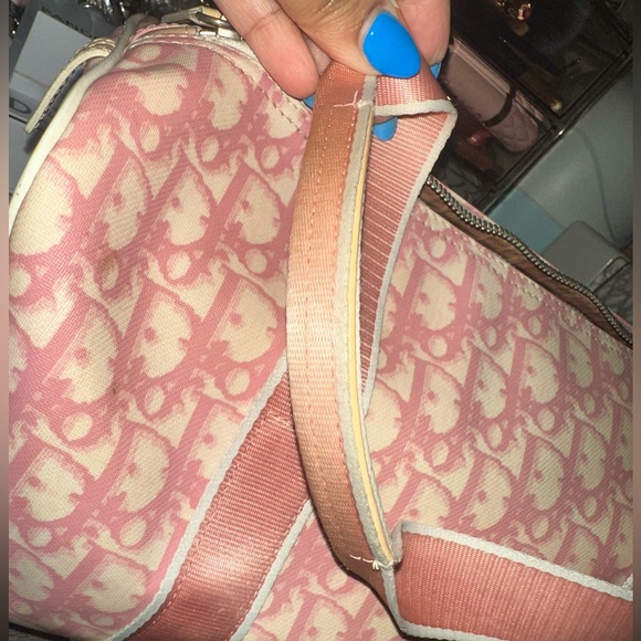 Christian Dior Boston Trotter Handbag Pink NO2 Y2K Vintage - Picture 14 of 17